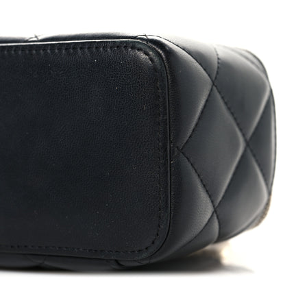Chanel Lambskin Resin Elegant Chain Small Vanity Case Black 11 of 11