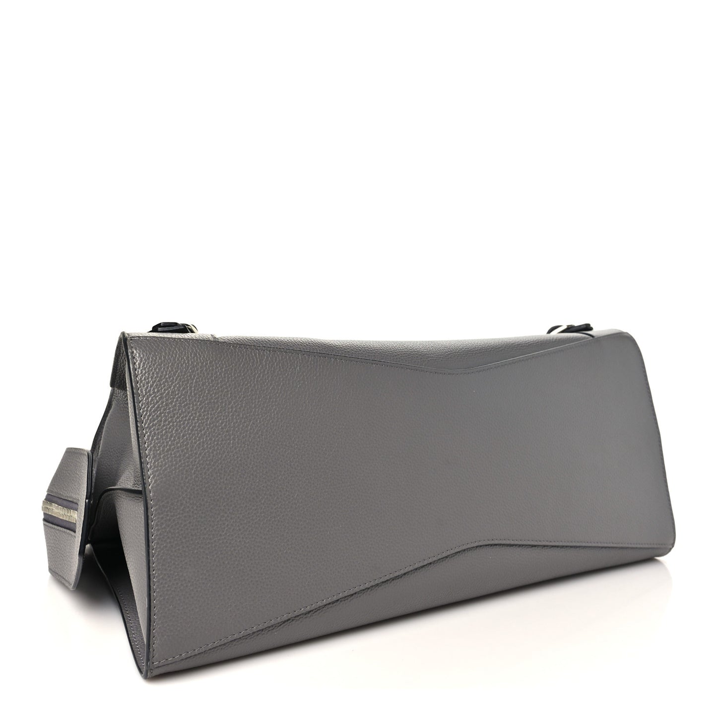 Grained Calfskin Neo Classic Silver Hardware Medium City Dark Grey