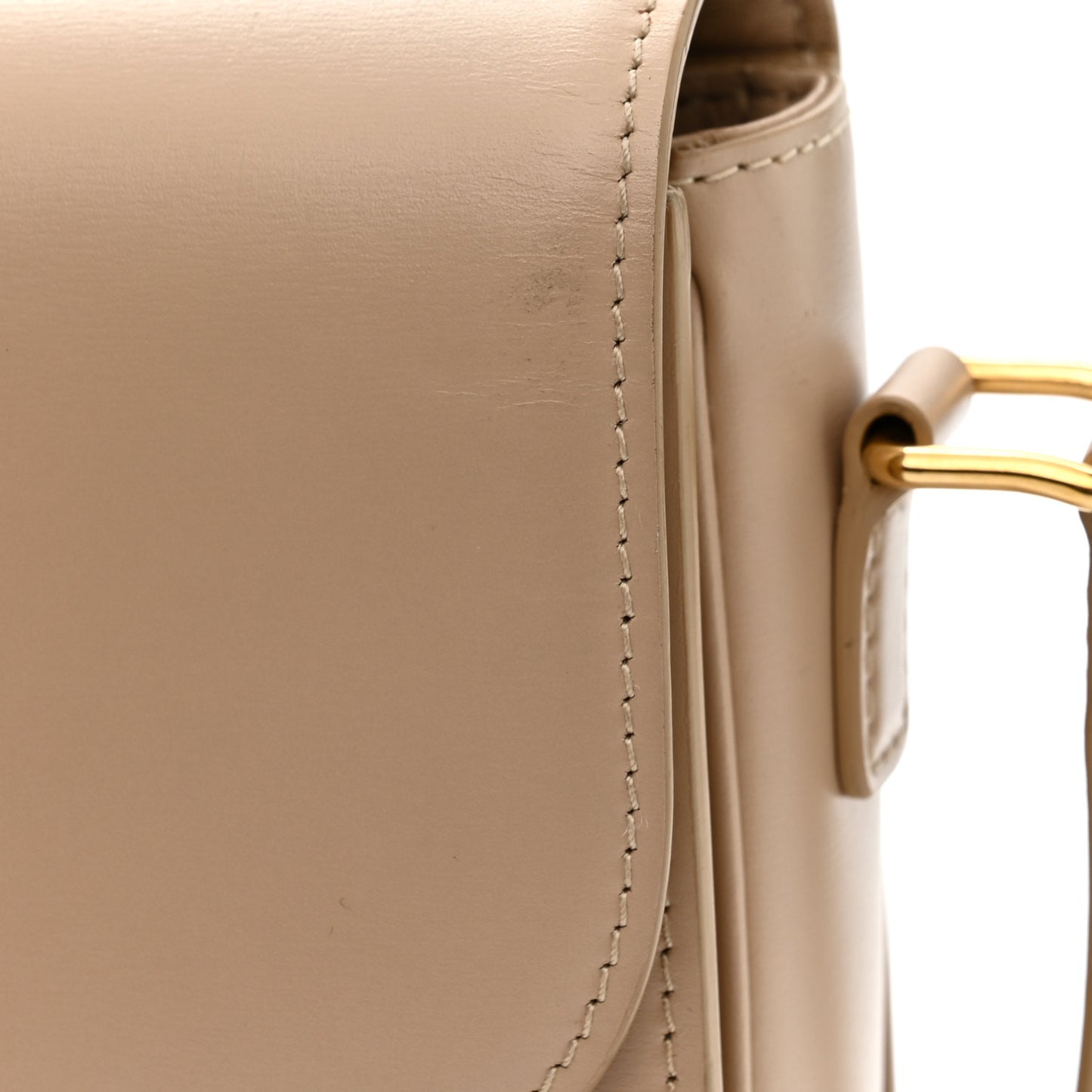 Shiny Calfskin Medium Triomphe Nude