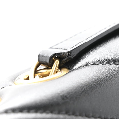 Saint Laurent Calfskin Y Quilted Monogram Medium Loulou Chain Satchel Black 14 of 17