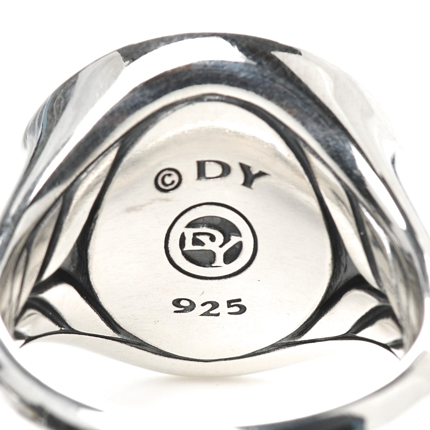 Sterling Silver Black Diamond Maritime Compass Signet Ring 57 8