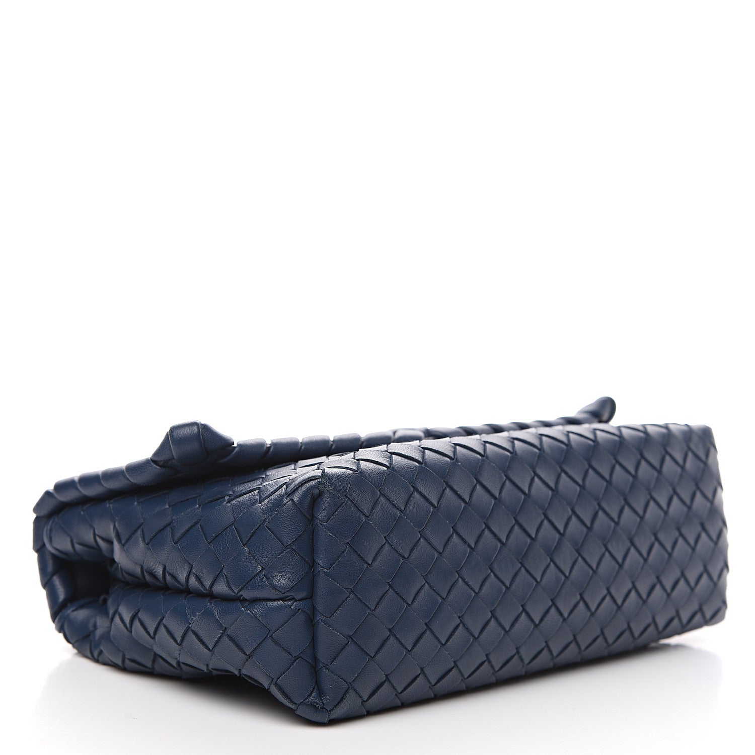 Bottega Veneta Nappa Intrecciato Baby Olimpia Shoulder Bag Denim 3 of 9