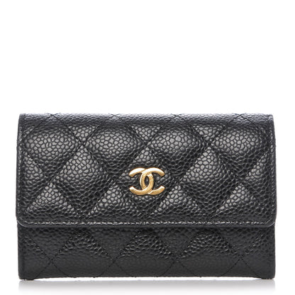 Chanel Caviar Quilted Flap Card Holder Black 1 of 8