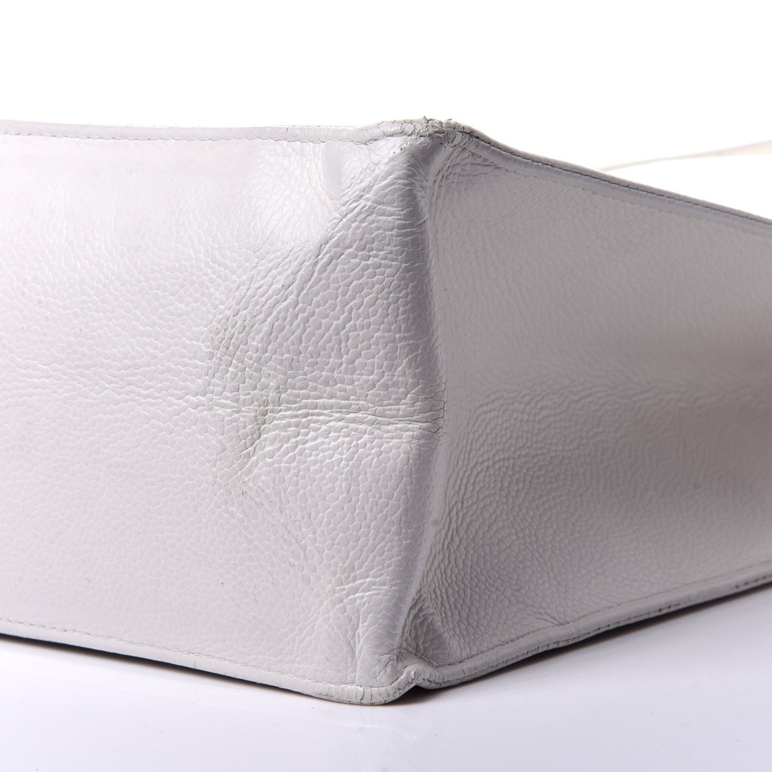 Chanel Caviar CC Tote White 8 of 13