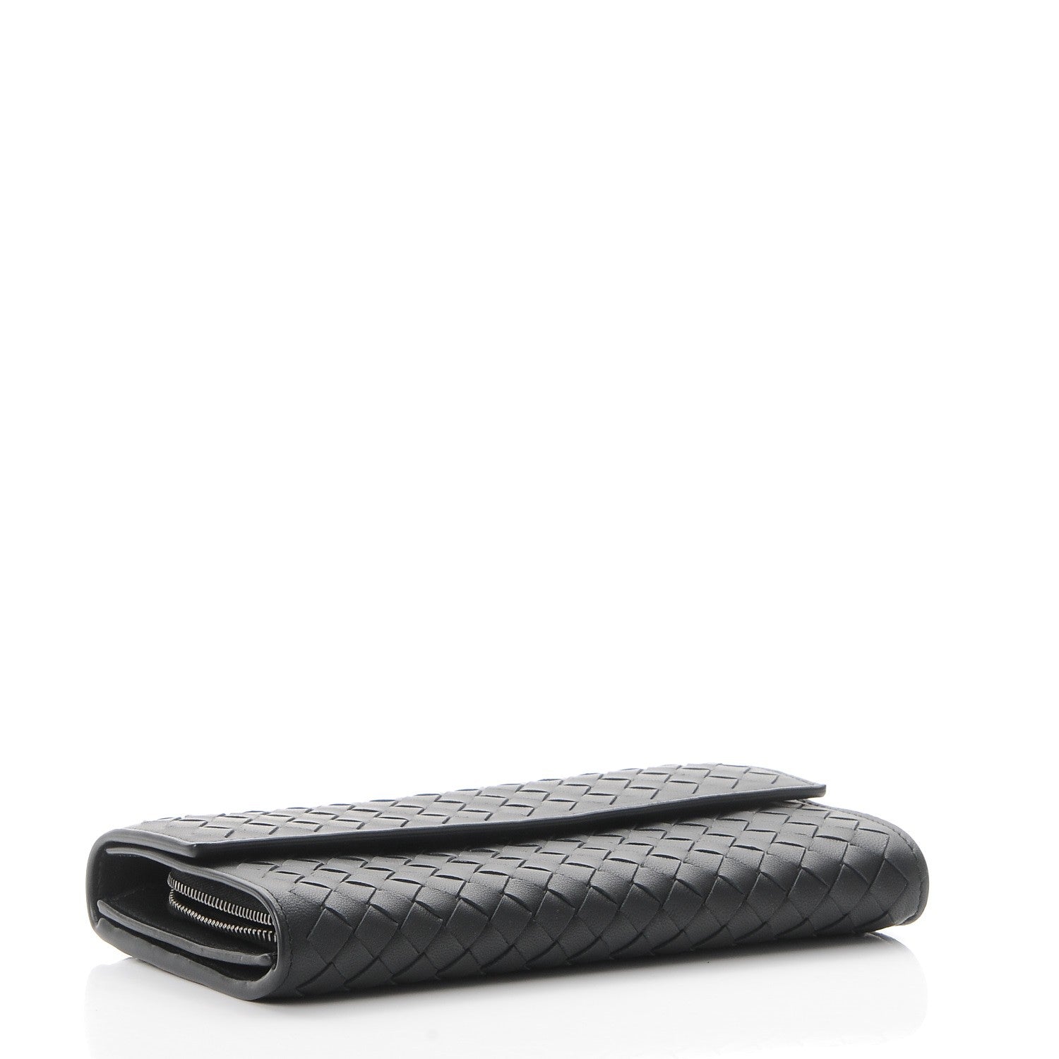 Bottega Veneta Nappa Intrecciato Continental Flap Wallet Nero Black 4 of 9