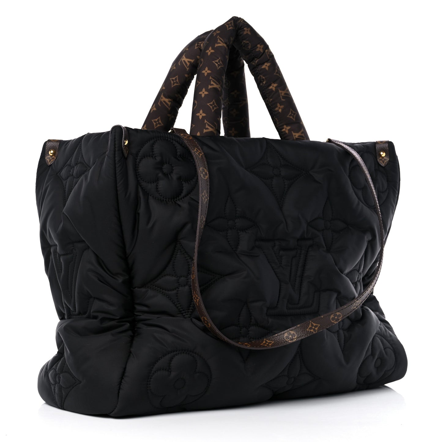 Econyl Monogram Pillow Giant Onthego GM Black