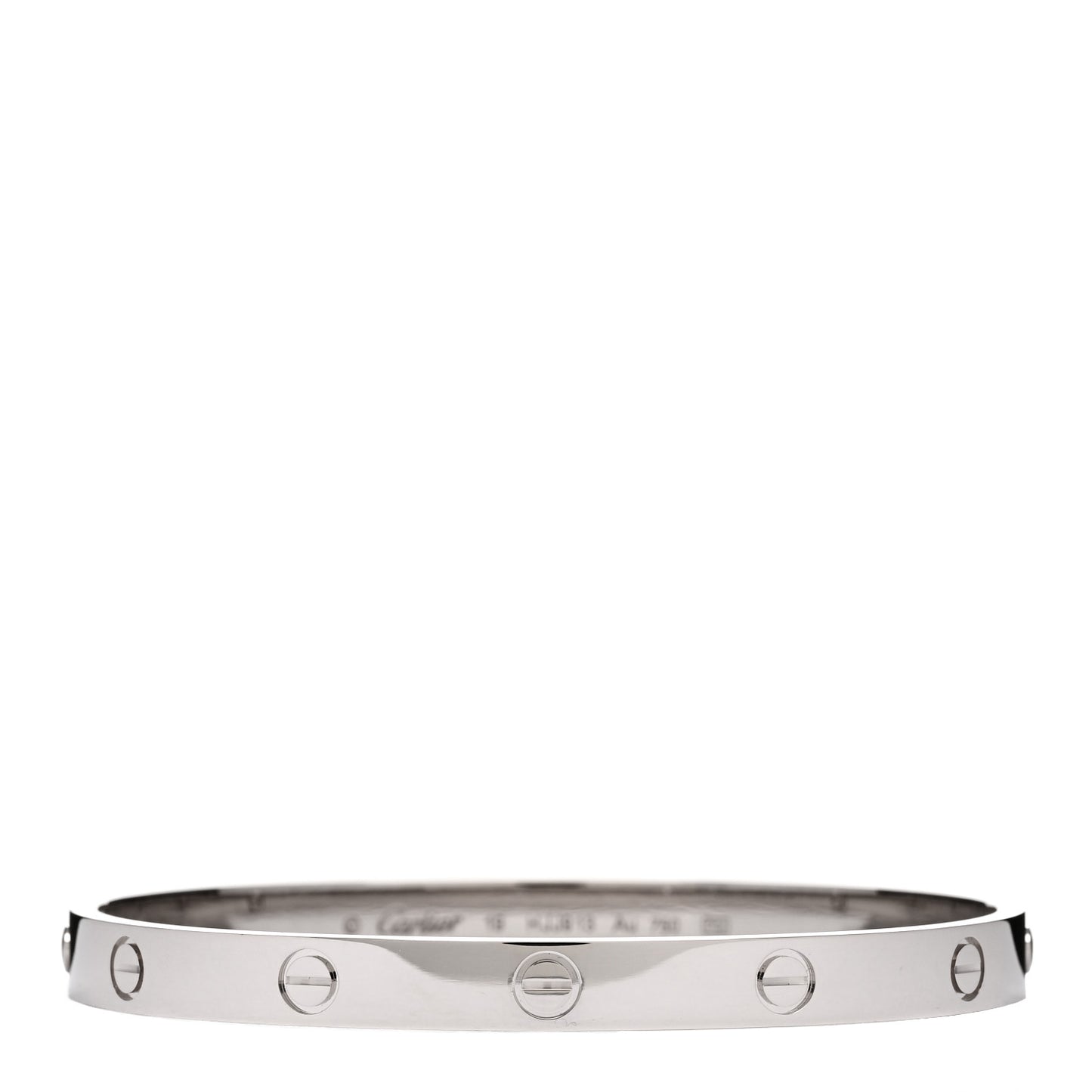 18K White Gold LOVE Bracelet 19