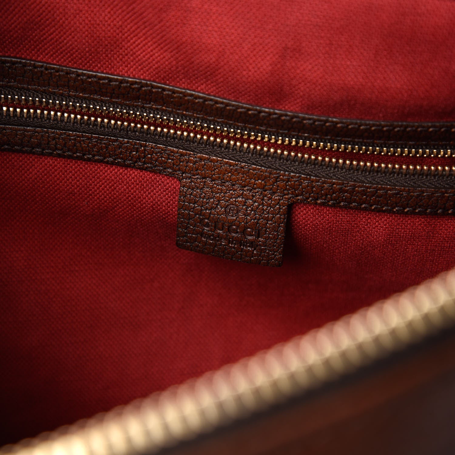 Gucci Calfskin Medium Web Seventies Boston Brown 8 of 10