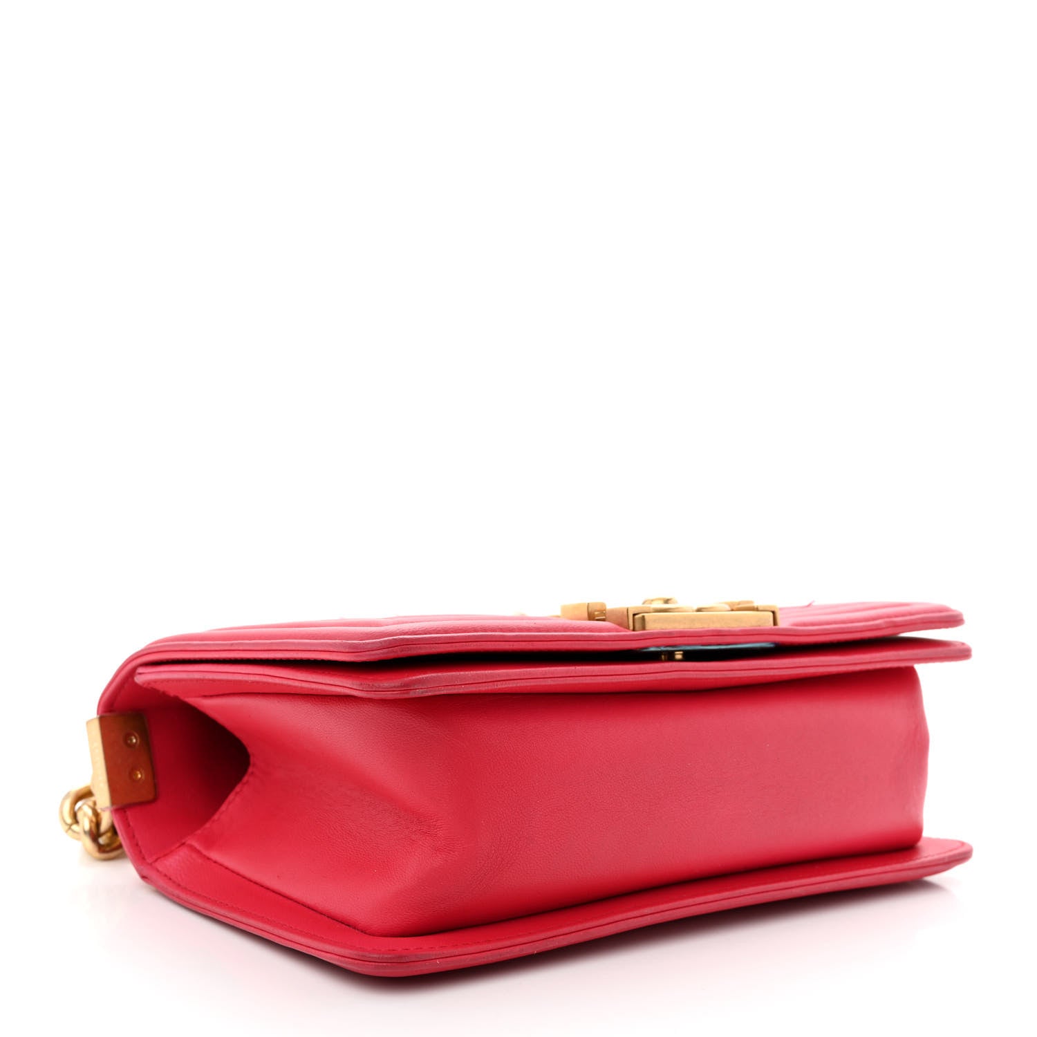 Chanel Lambskin Tweed Small Boy Flap Fuchsia 4 of 10