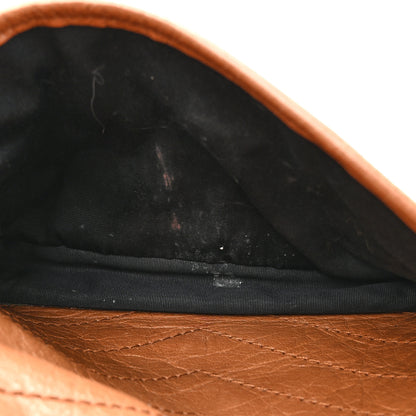 Saint Laurent Crinkled Calfskin Matelasse Monogram Medium Niki Chain Satchel Caramel 6 of 17