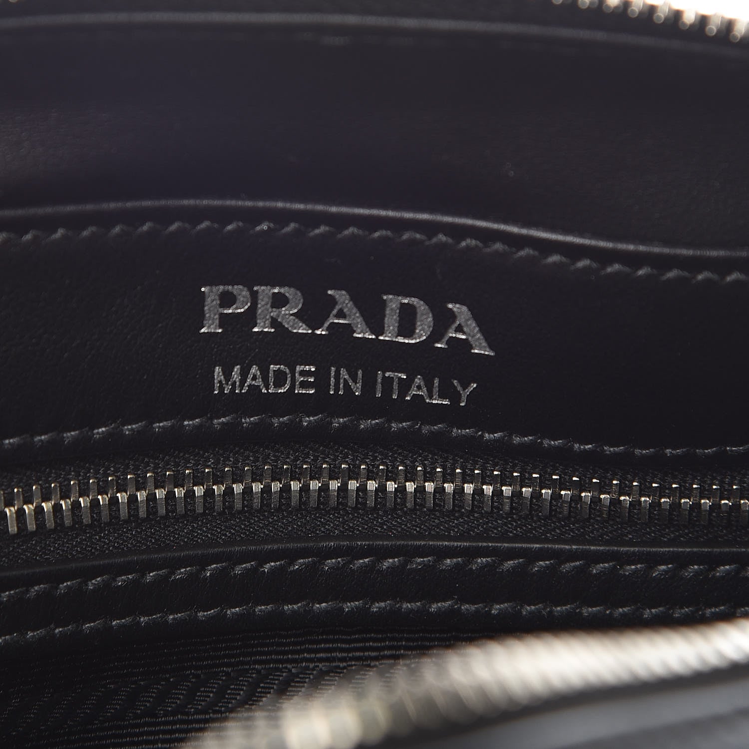 Prada City Calfskin Racing Logo Camera Bag Black Fuxia 6 of 11