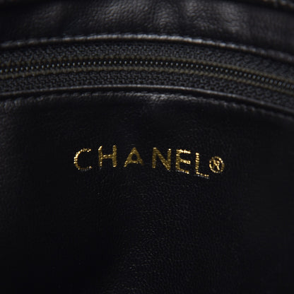 Chanel Lambskin Quilted Shopping Tote Black 6 of 8