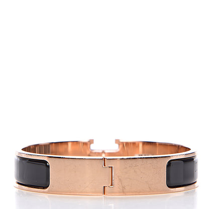 Hermes Enamel Narrow Clic Clac H Bracelet PM Black 3 of 6