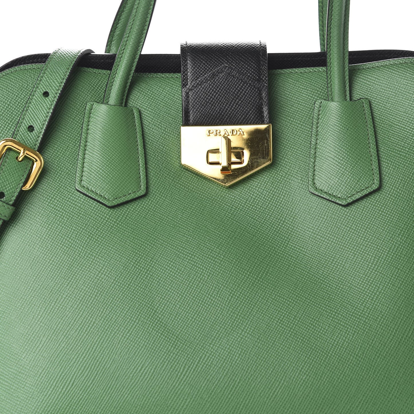 Saffiano Turn Lock Tote Biliardo