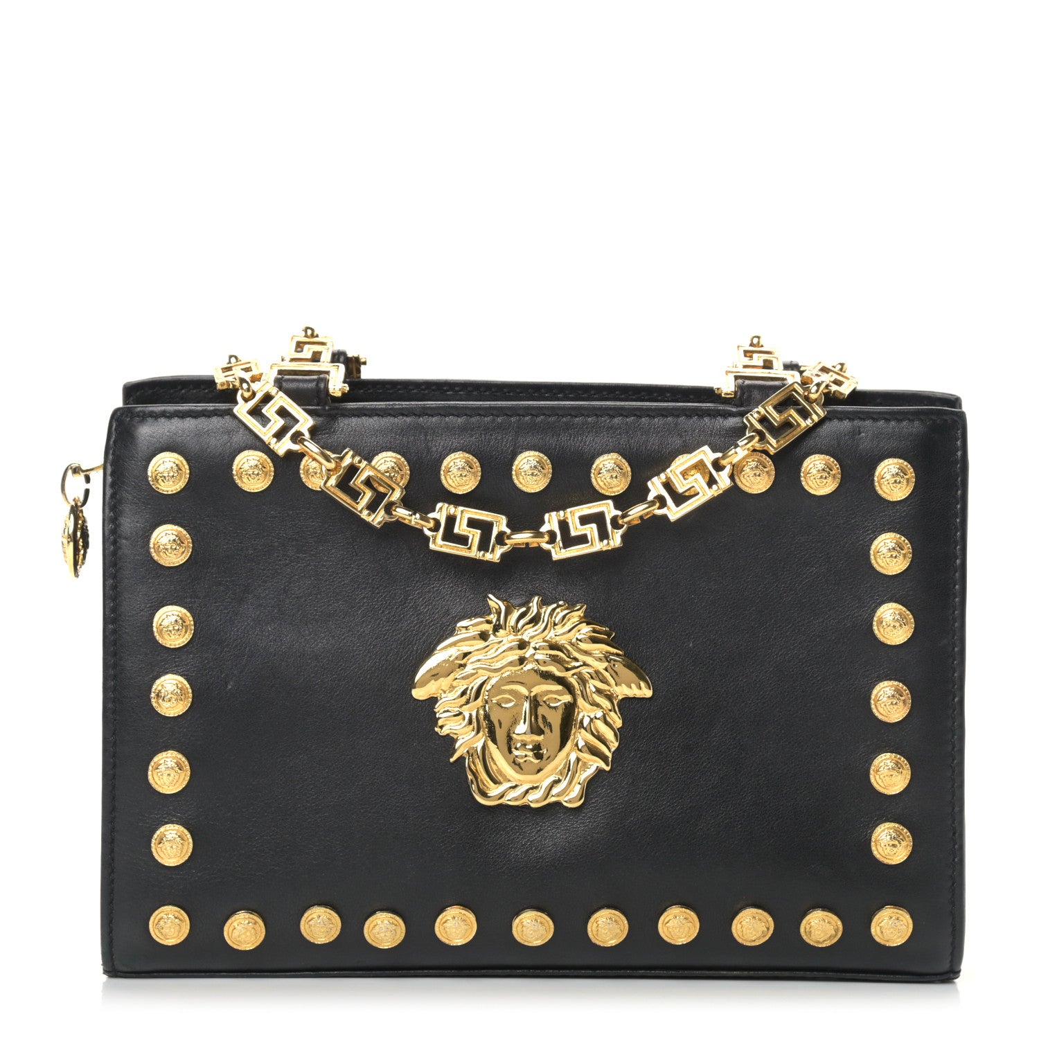 Versace Nappa Medusa Shoulder Bag Black 1 of 13