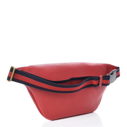 Gucci Grained Calfskin Logo Belt Bag Hibiscus Red 6 of 12