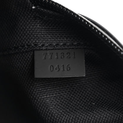 Gucci Rubber Effect Monogram GG Crossbody Bag Black 7 of 10