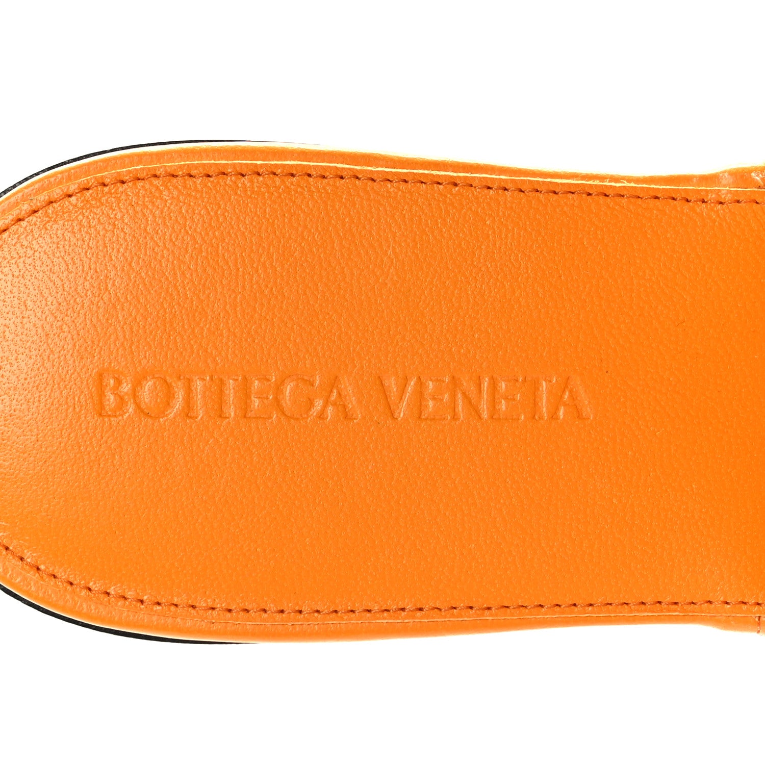 Bottega Veneta Nappa Maxi Intrecciato Lido Flat Sandals 39 Tangerine 6 of 7