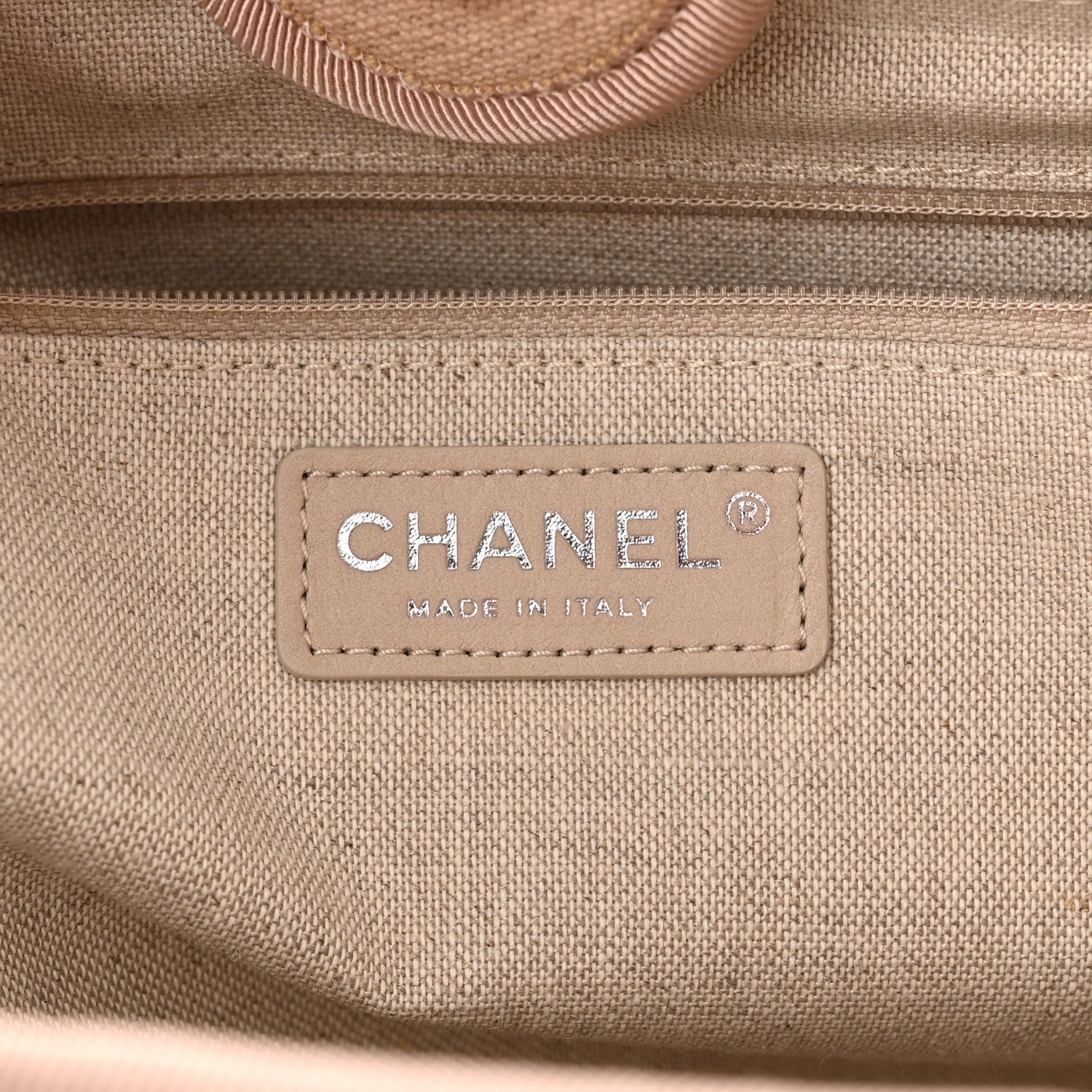 Chanel Mixed Fibers Small Deauville Tote Beige 6 of 10
