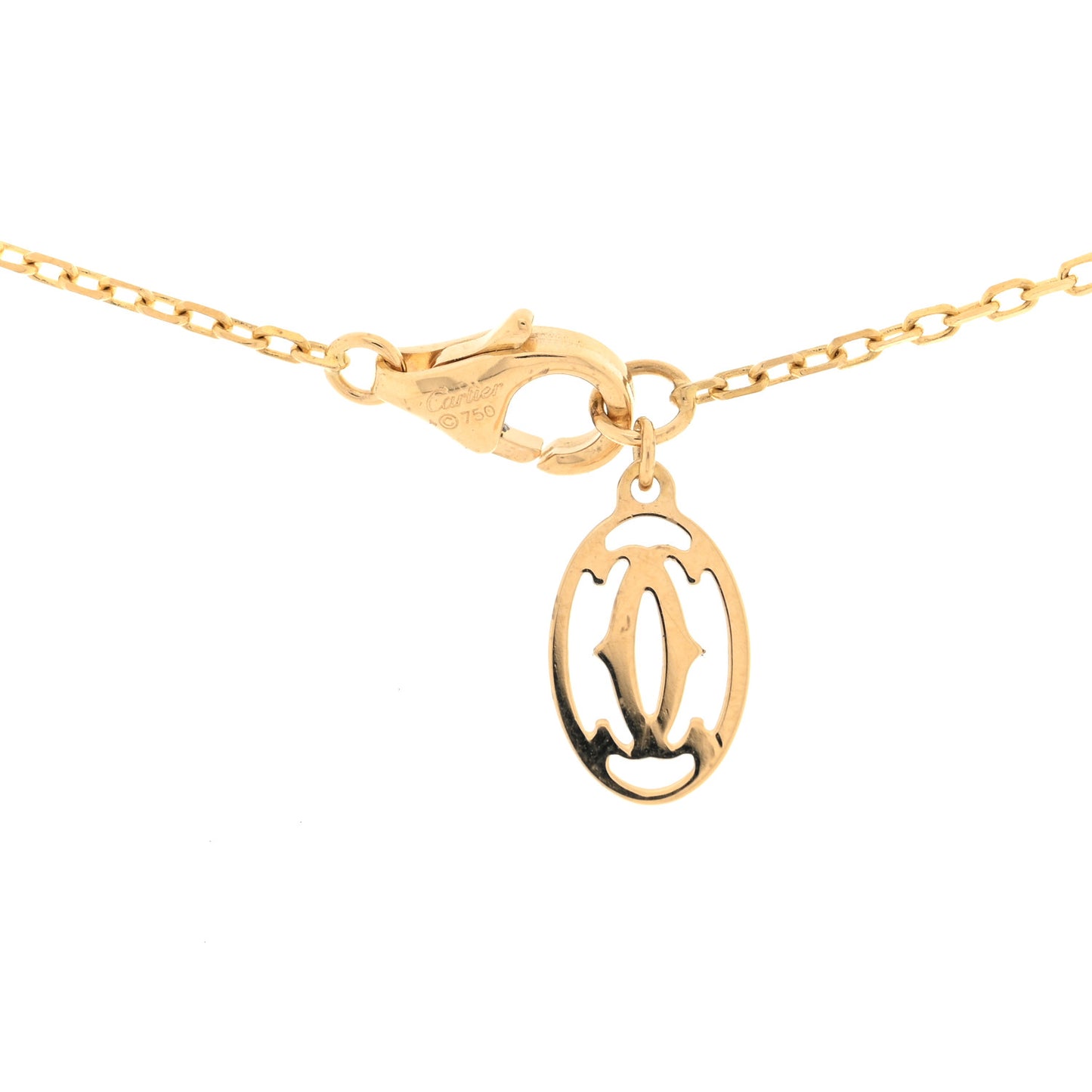 18K Yellow Gold Diamond SM D'Amour Pendant Necklace