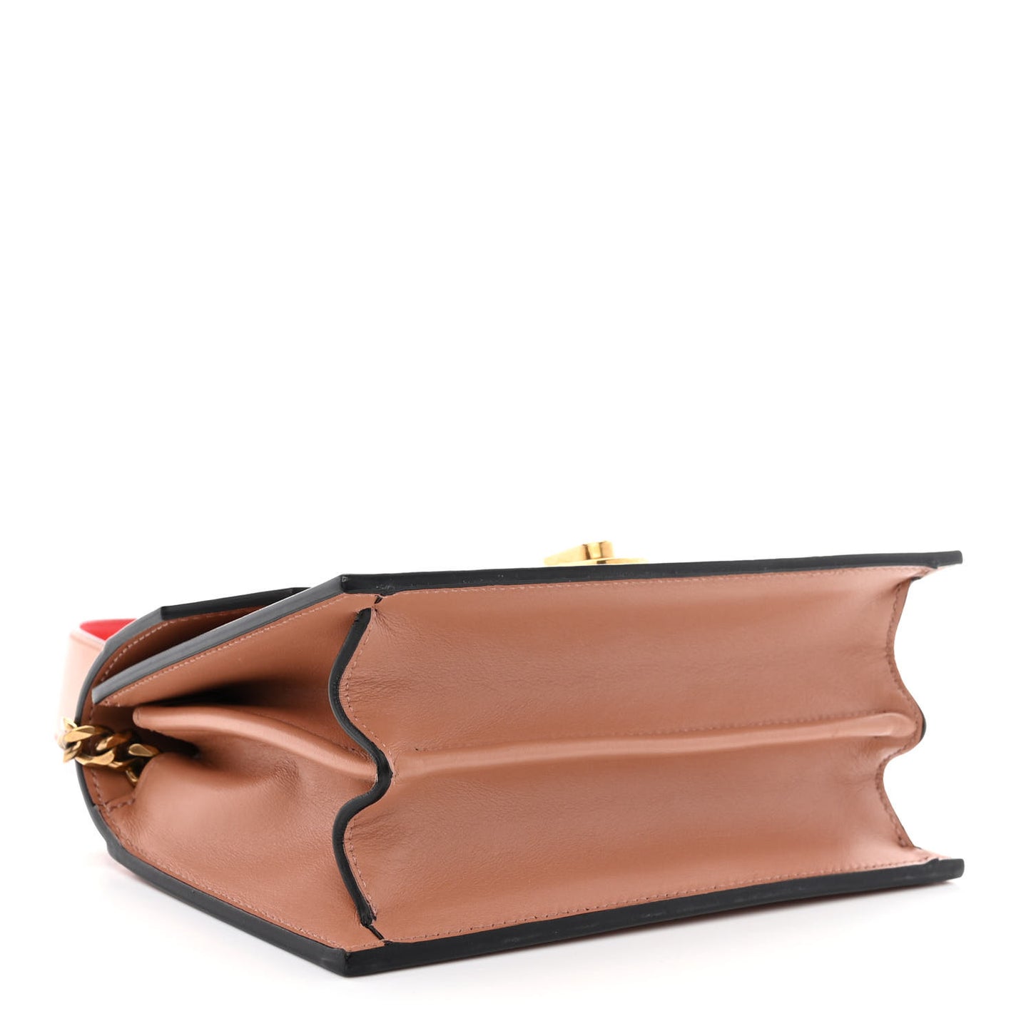 Calfskin Small Elisa Shoulder Bag Nude