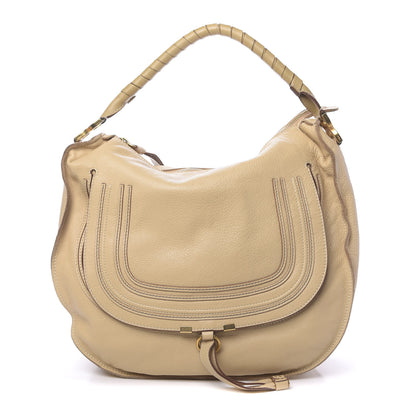 Chloe Calfskin Large Marcie Hobo Beige 1 of 16