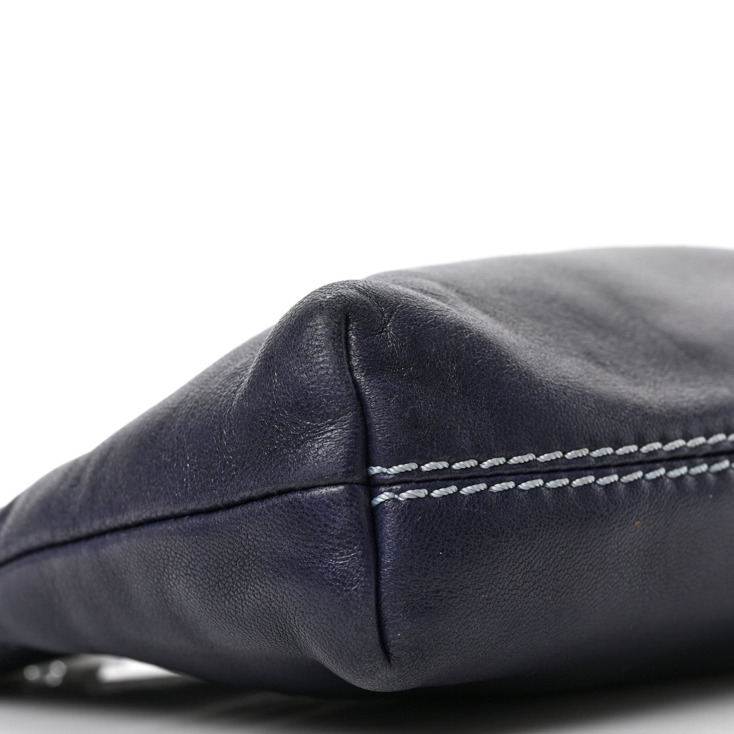 Chanel Lambskin Lax Pochette Navy 8 of 9