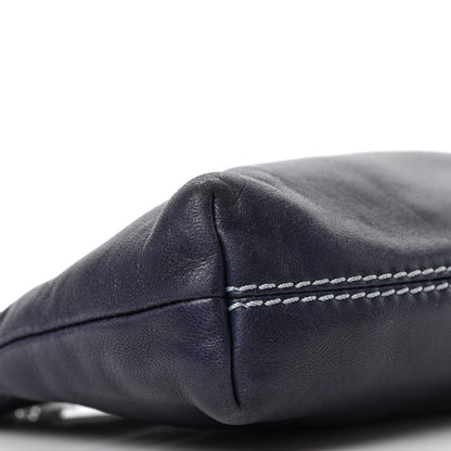 Chanel Lambskin Lax Pochette Navy 8 of 9