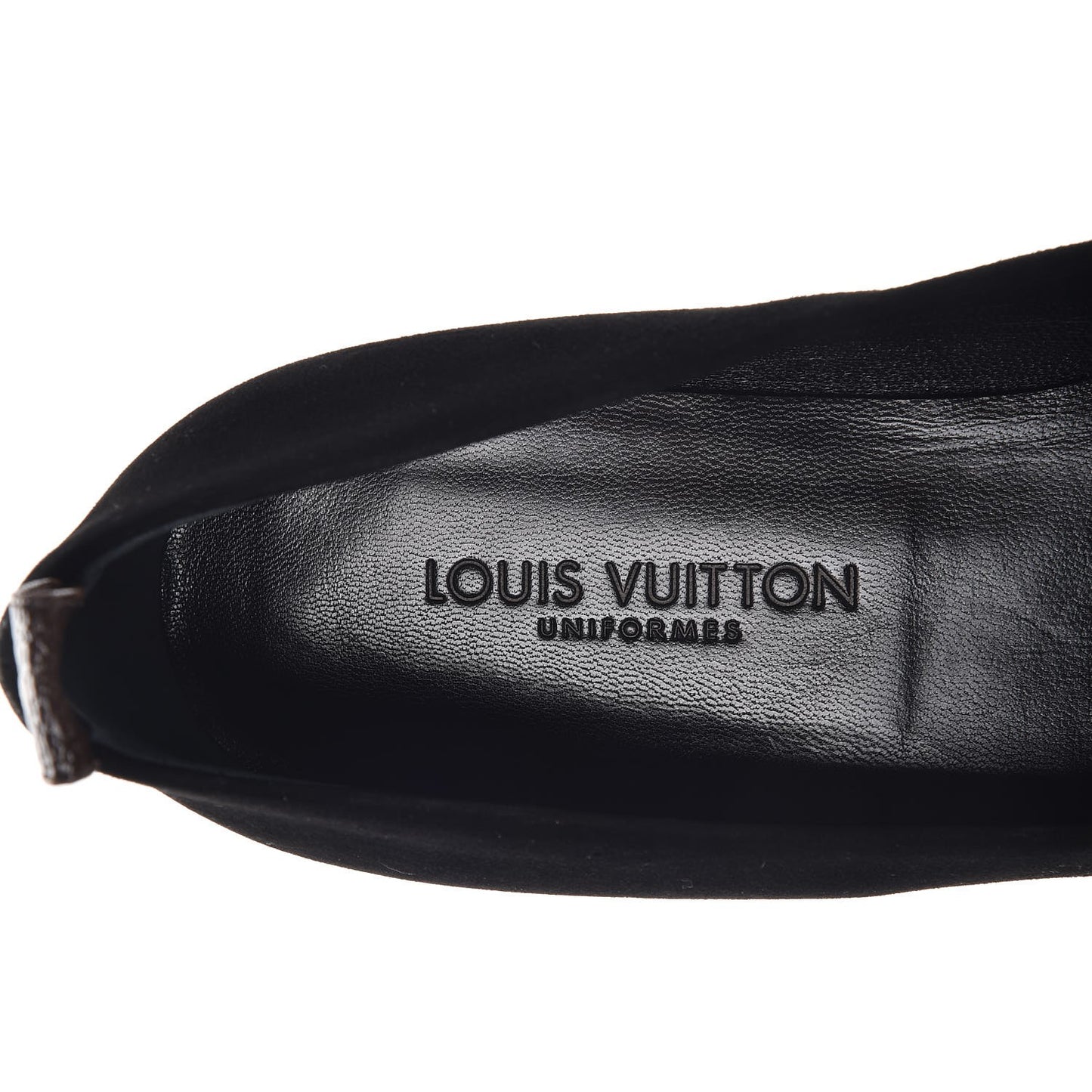 Suede Uniformes Ballet Flats 37 Black