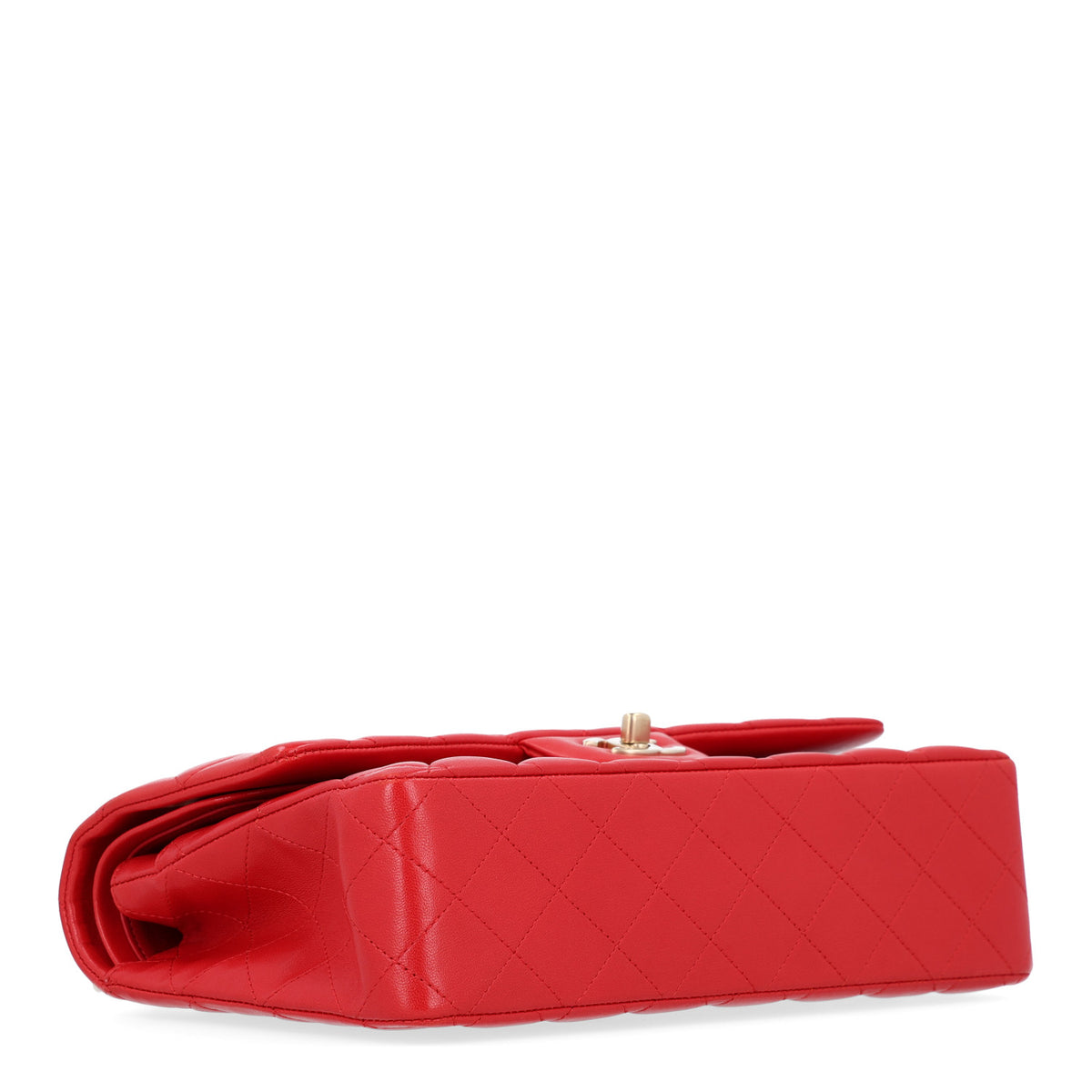 Chanel Lambskin Quilted Medium Double Flap Red 4 of 10