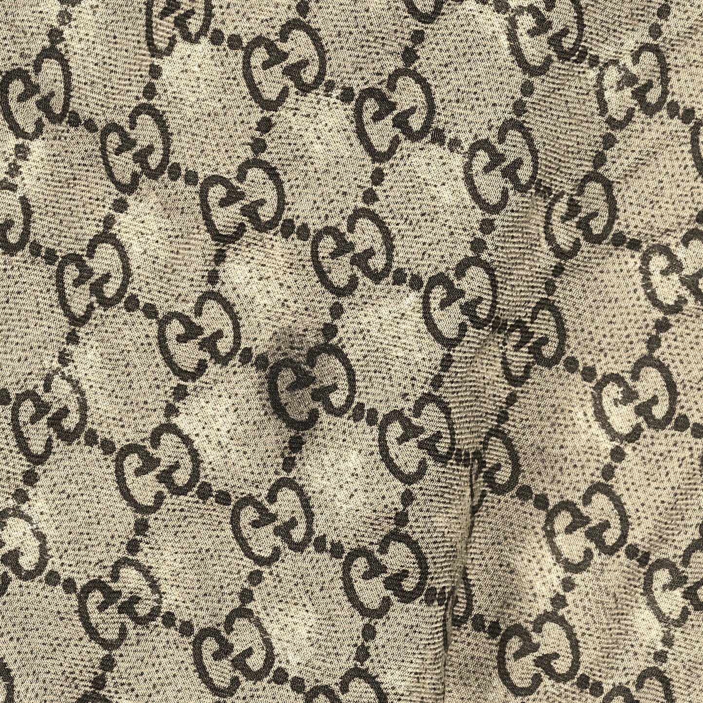 Modal Silk GG Monogram Big Bee GG Shawl Black Red