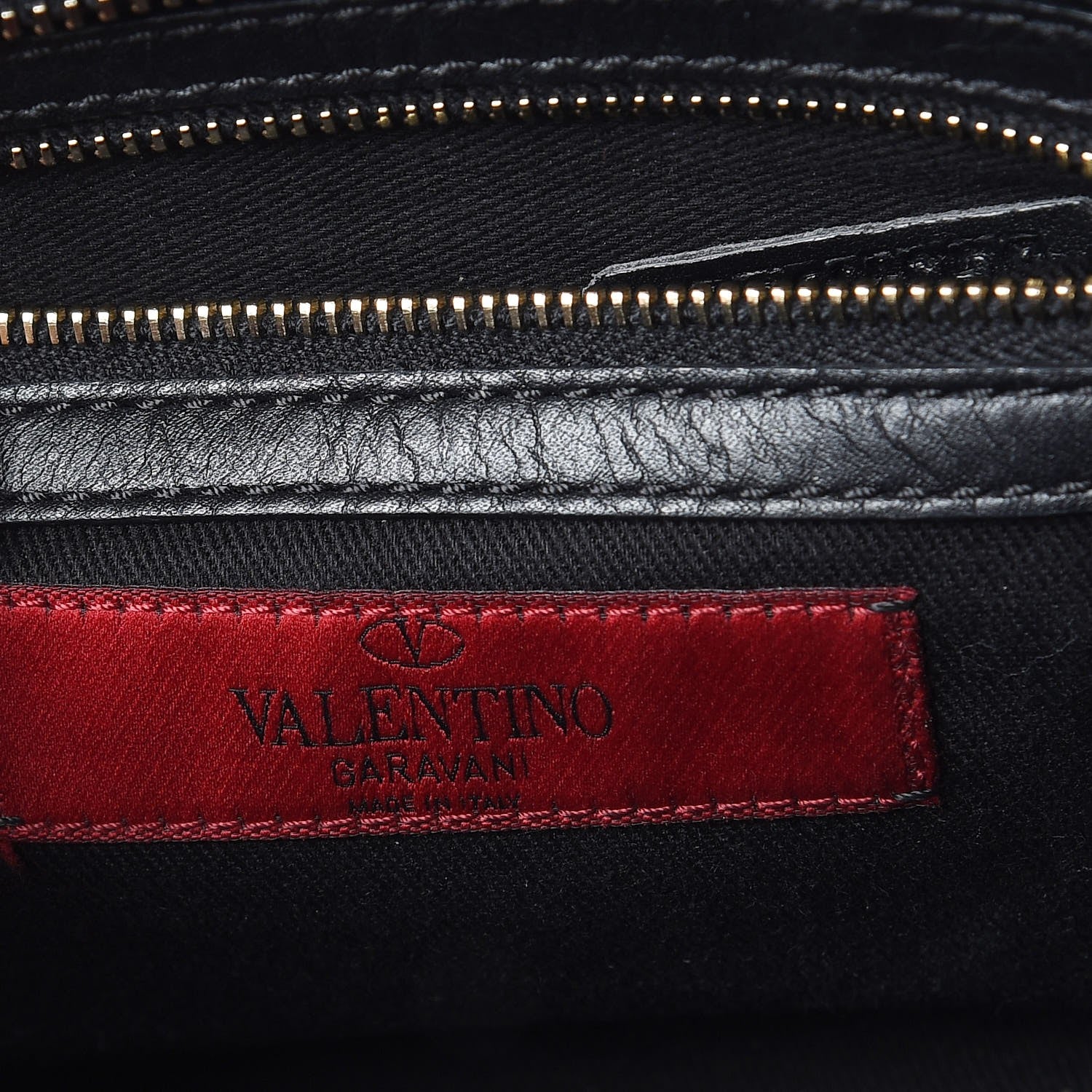 Valentino Garavani Vitello Small Rockstud Double Handle Tote Black 6 of 8