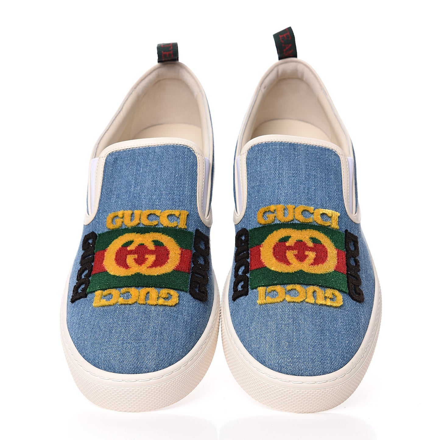 Kura Denim Logo Embroidered Mens Slip On Sneakers 11.5 Blue