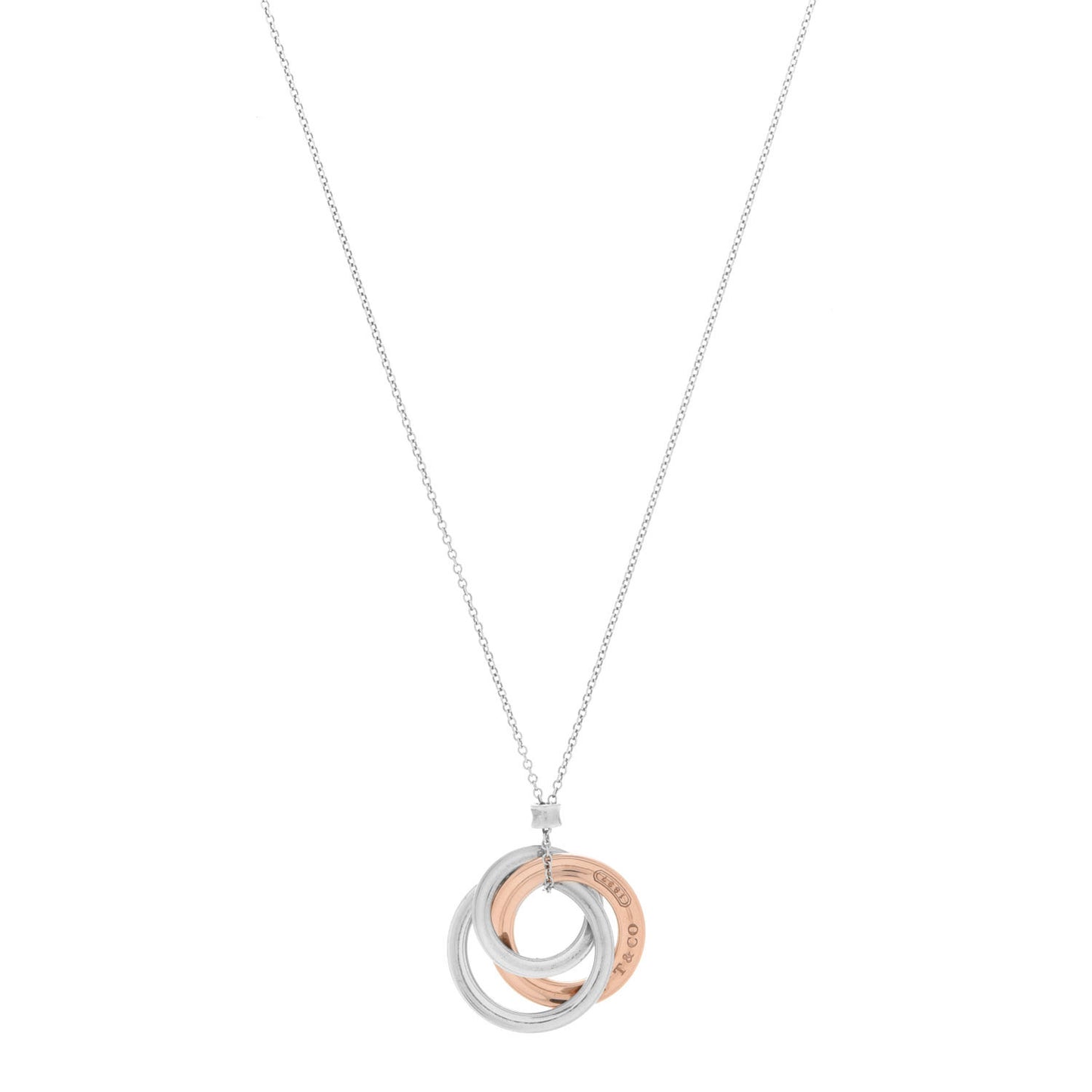 Sterling Silver Rubedo 1837 Circles Pendant Necklace