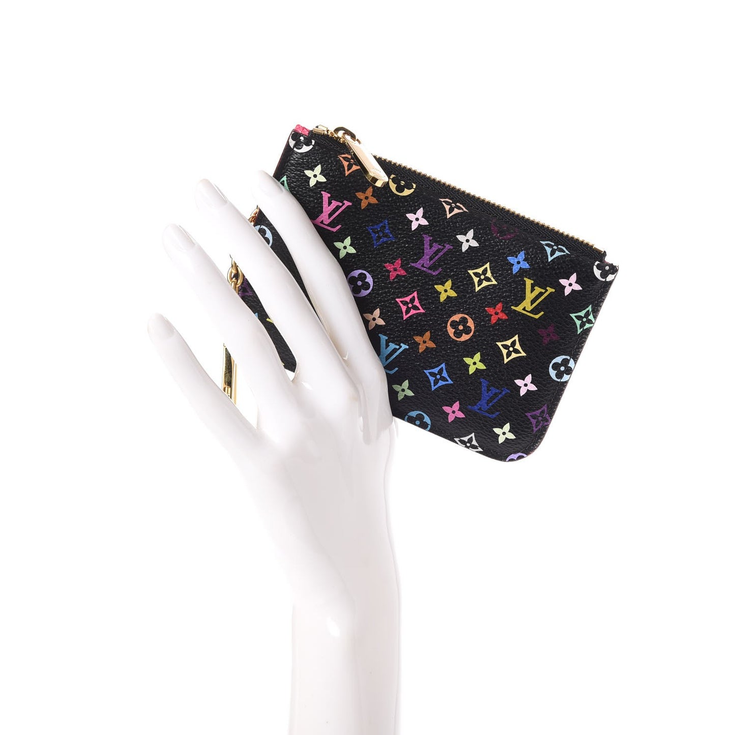 Monogram Multicolor Key Pouch Black Grenade