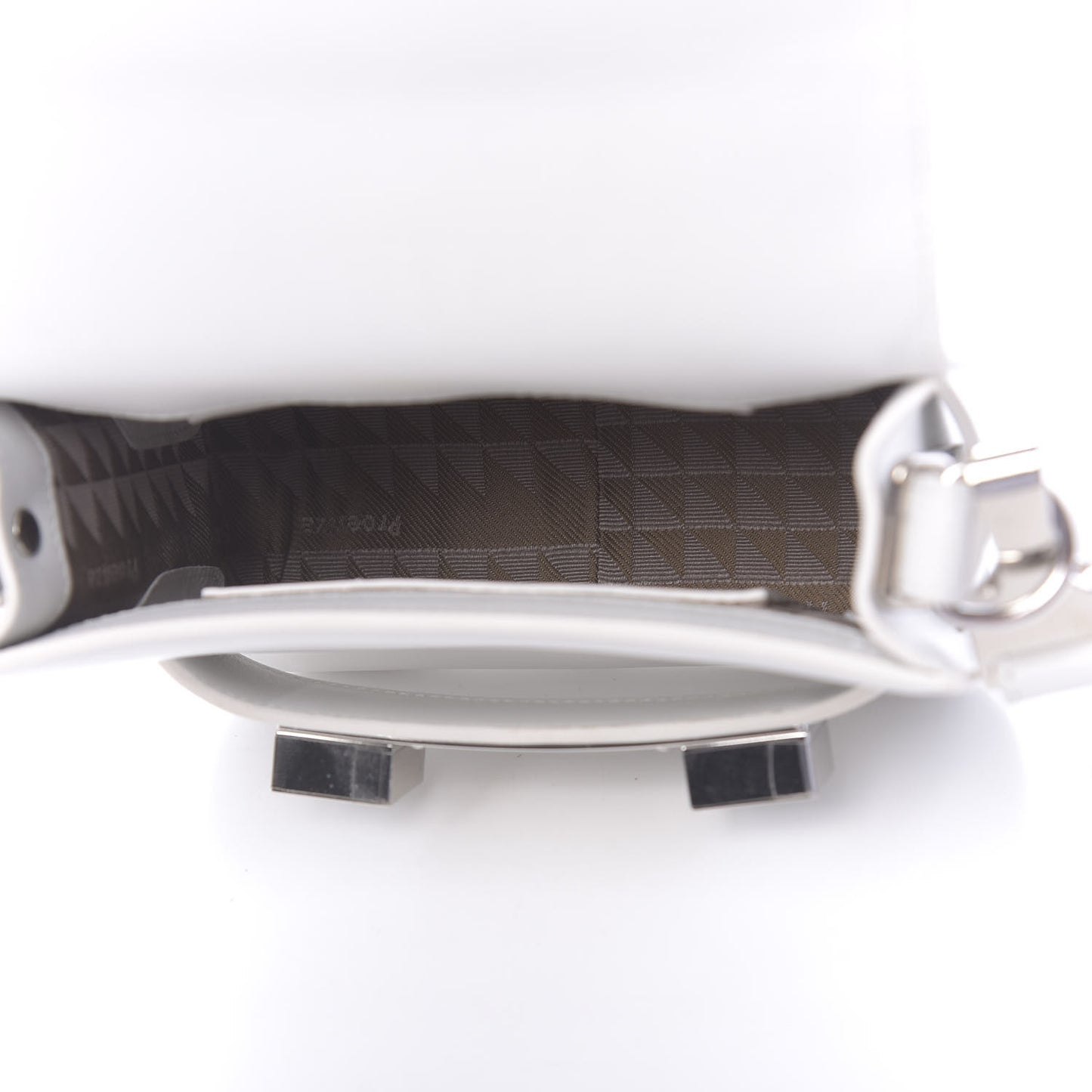 Calfskin Tiny PS11 Classic Shoulder Bag White