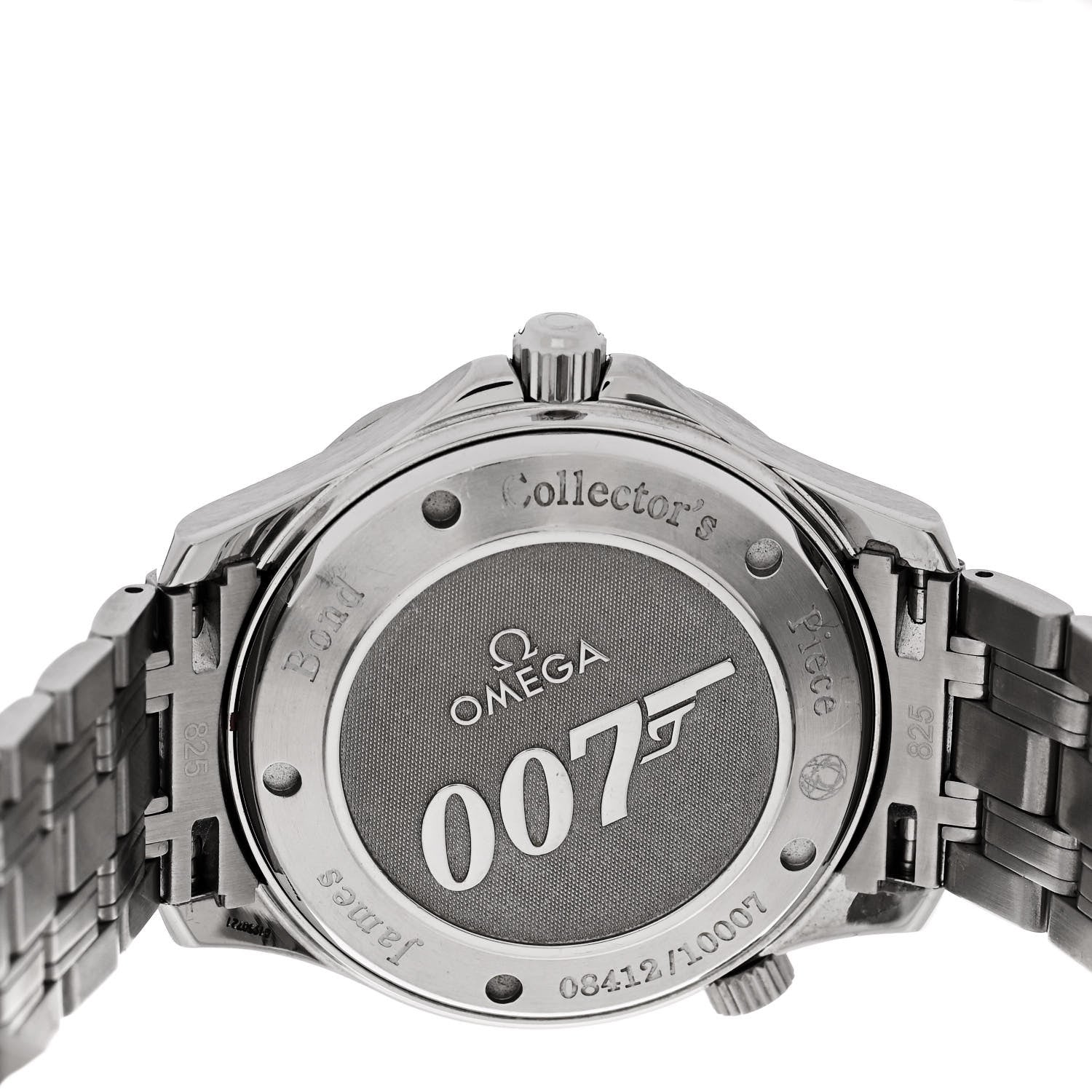 Omega Stainless Steel 41mm Seamaster 300M James Bond 007 Automatic Watch Black 212.30.41.20.01.001 4 of 5