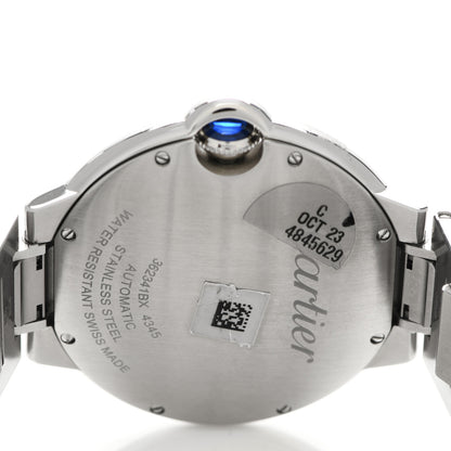 Cartier Stainless Steel 40mm Ballon Bleu De Cartier Automatic Watch Blue 4 of 5