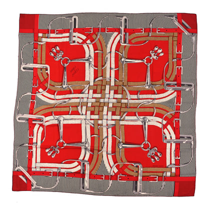 Hermes Cashmere Silk Mors A Jouets Chemise Shawl 140 1 of 3