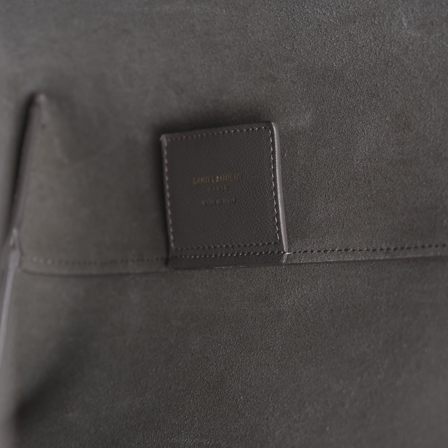 Saint Laurent Calfskin Large Shopping Tote Kaki Militaire 8 of 11