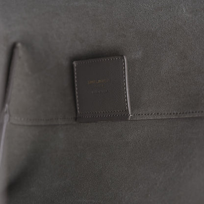 Saint Laurent Calfskin Large Shopping Tote Kaki Militaire 8 of 11