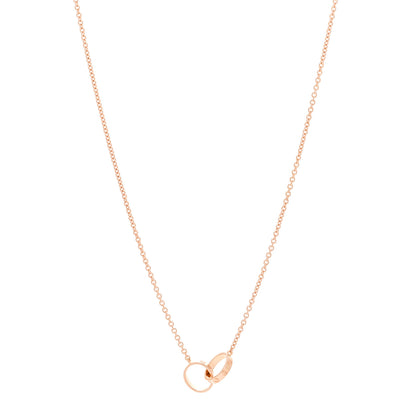Cartier 18K Pink Gold Interlocking LOVE Necklace 1 of 5