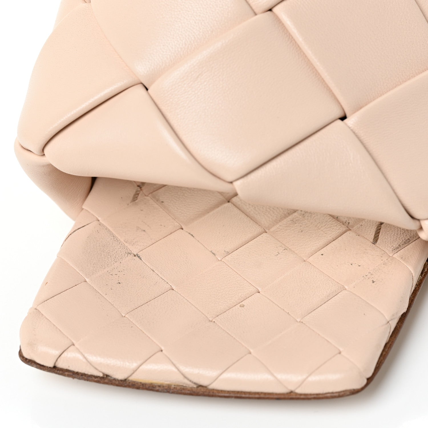 Bottega Veneta Nappa Maxi Intrecciato Lido Mule Sandals 37.5 Bandage 16 of 18