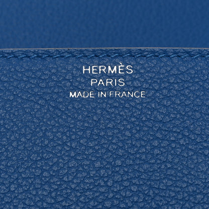 Hermes Evercolor Roulis Slim Wallet Bleu Hydra 6 of 8