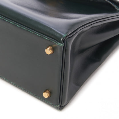 Hermes Box Kelly Sellier 32 Vert Fonce 8 of 32