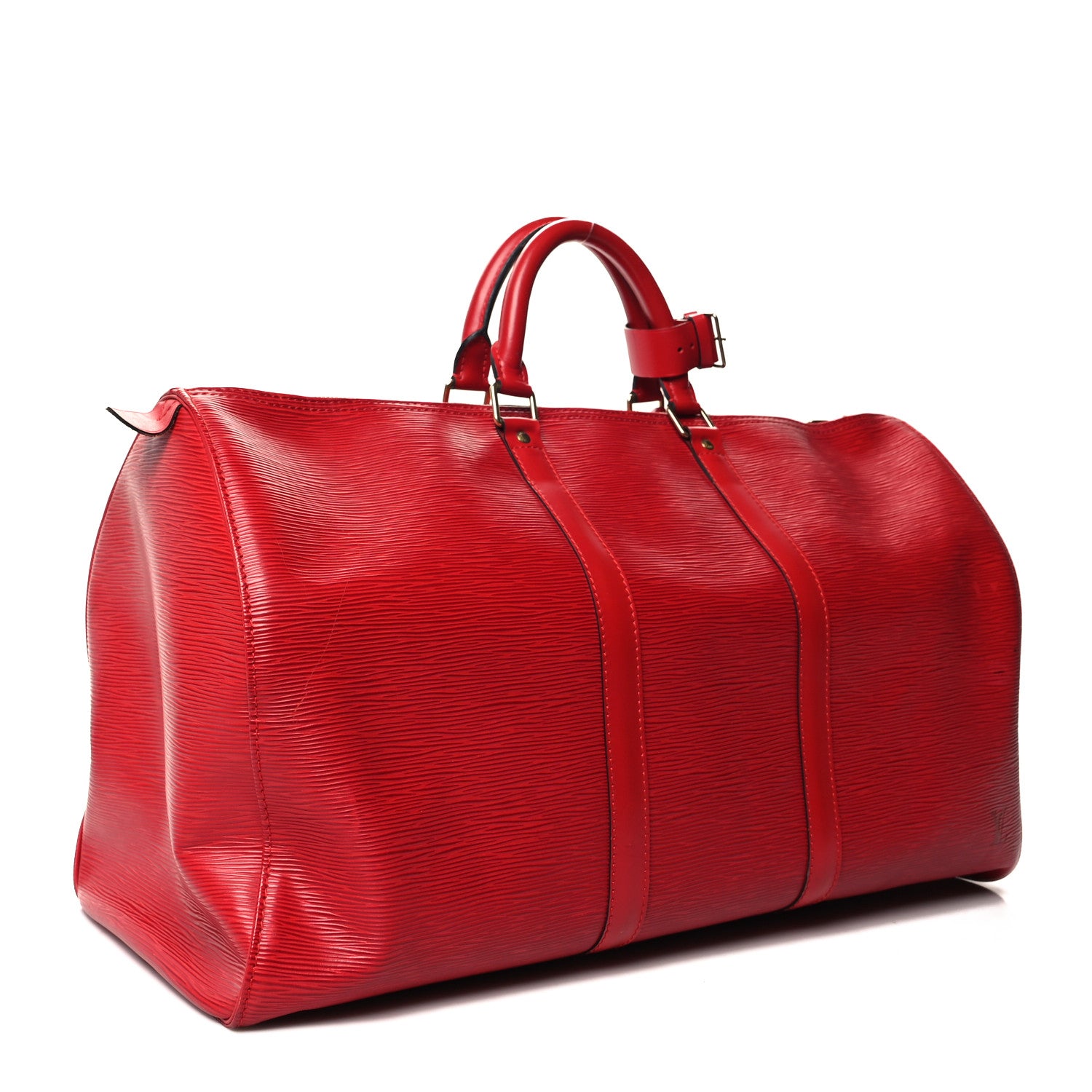 Louis Vuitton Epi Keepall 50 Castillan Red 2 of 11