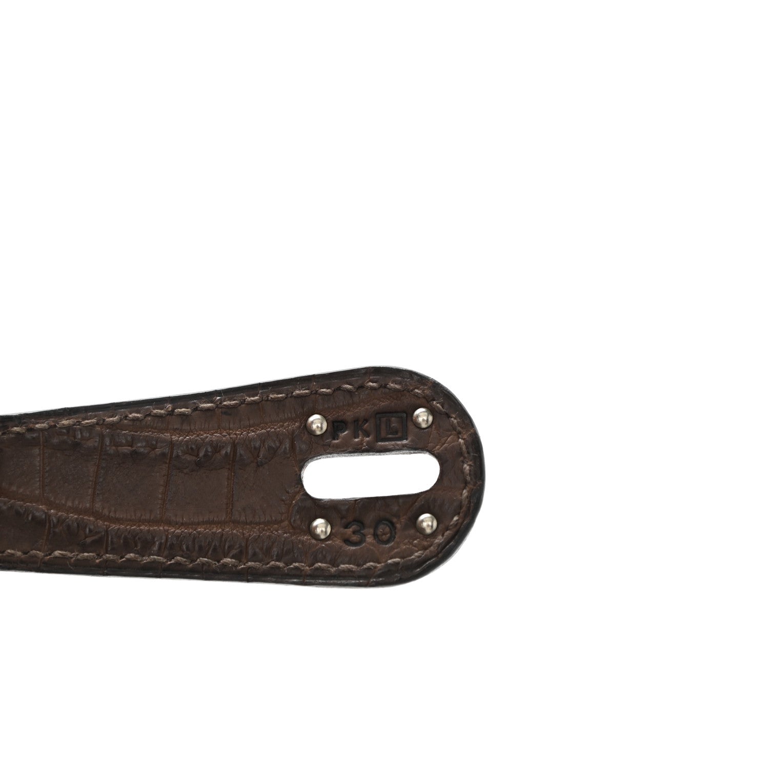 Hermes Matte Niloticus Crocodile Lindy 30 Chocolate 7 of 10