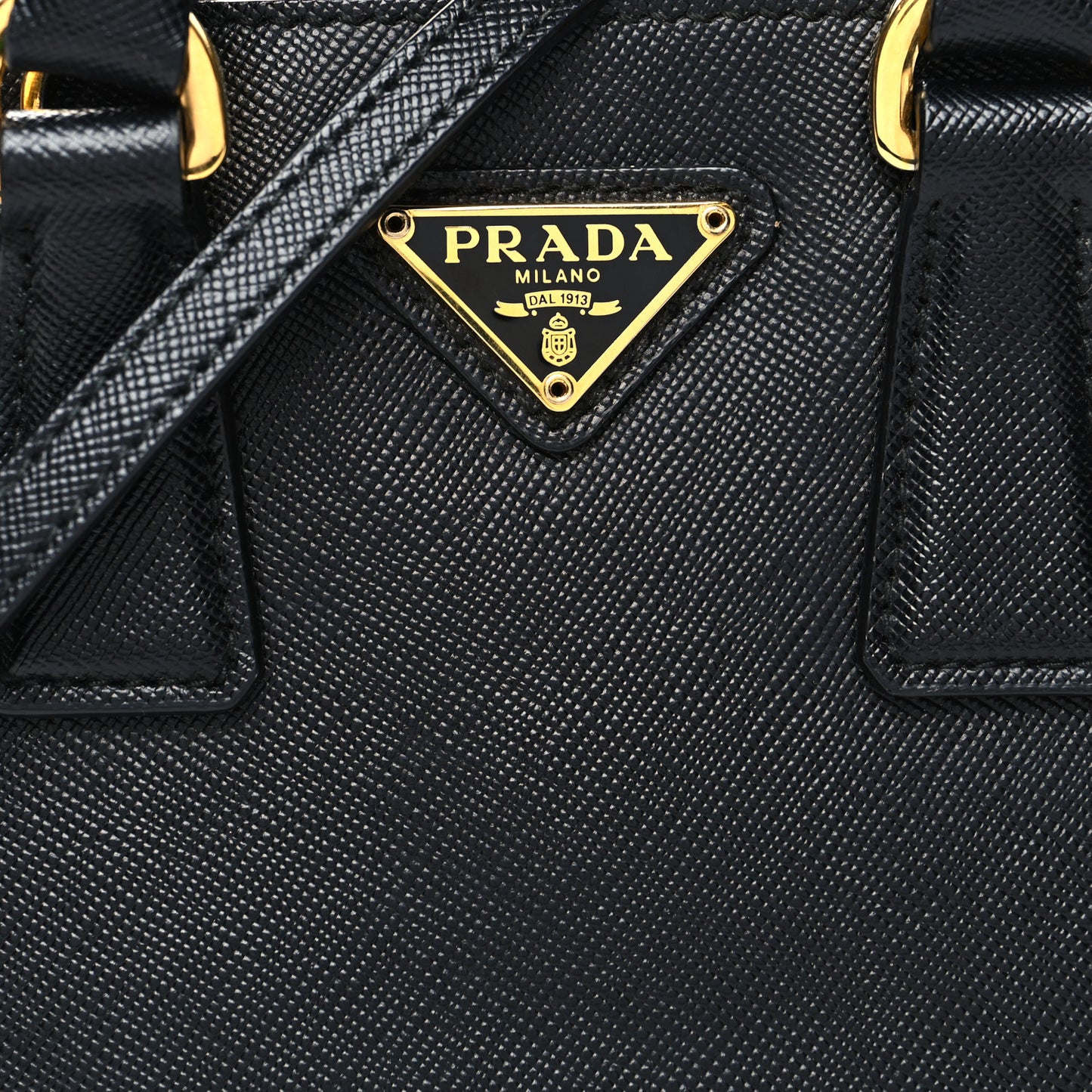 Saffiano Lux Mini Promenade Tote Black