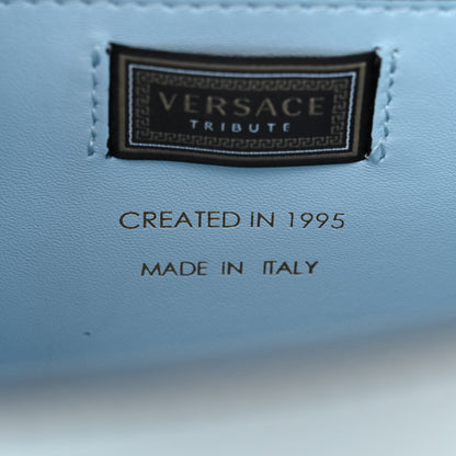Versace Calfskin Icon Handbag Light Blue 7 of 12