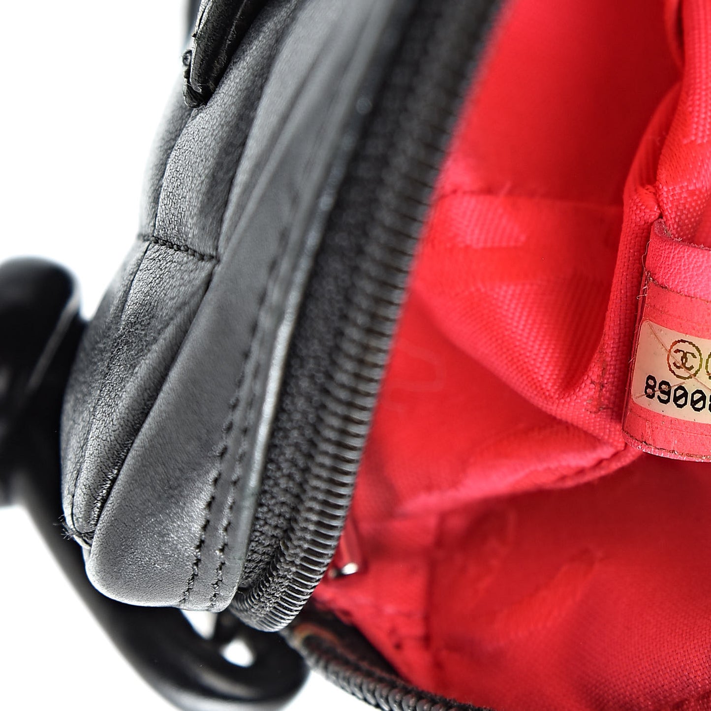 Calfskin Quilted Cambon Pochette Black